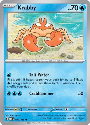[PKM] Krabby (098/165) [Scarlet & Violet: 151]