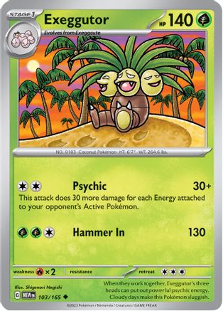[PKM] Exeggutor (103/165) [Scarlet & Violet: 151]