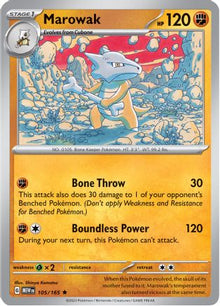 [PKM] Marowak (105/165) [Scarlet & Violet: 151]