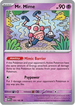 [PKM] Mr. Mime (122/165) [Scarlet & Violet: 151]