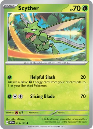 [PKM] Scyther (123/165) [Scarlet & Violet: 151]
