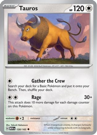[PKM] Tauros (128/165) [Scarlet & Violet: 151]