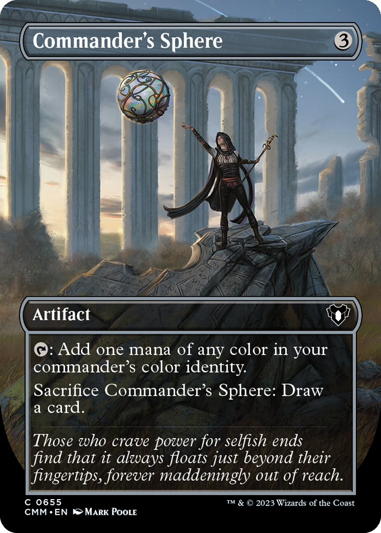 {C} Commander's Sphere (Borderless Alternate Art) [Commander Masters][CMM 655]
