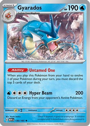 [PKM] Gyarados (130/165) [Scarlet & Violet: 151]