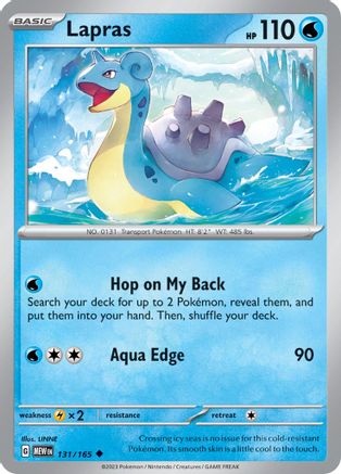 [PKM] Lapras (131/165) [Scarlet & Violet: 151]
