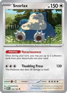 [PKM] Snorlax (143/165) [Scarlet & Violet: 151]