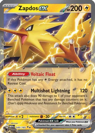 [PKM] Zapdos ex (145/165) [Scarlet & Violet: 151]