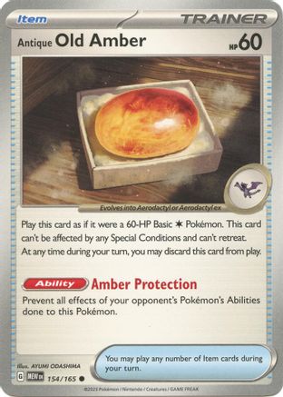 [PKM] Antique Old Amber (154/165) [Scarlet & Violet: 151]