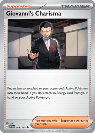 [PKM] Giovanni's Charisma (161/165) [Scarlet & Violet: 151]