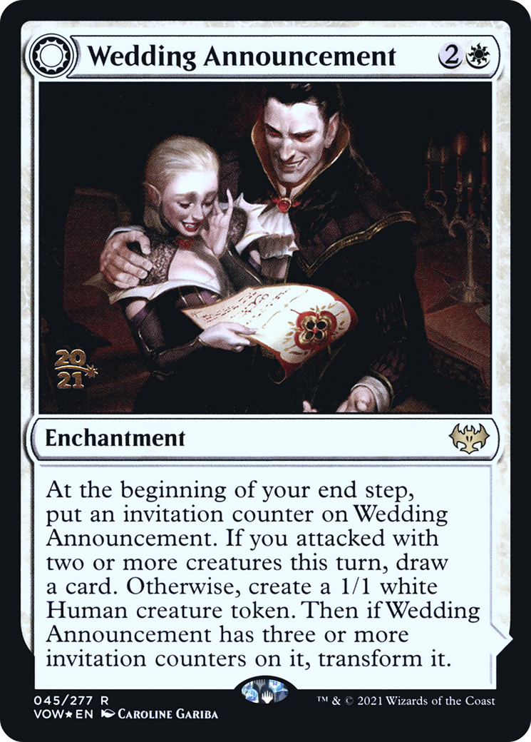 {R} Wedding Announcement // Wedding Festivity [Innistrad: Crimson Vow Prerelease Promos][PR VOW 045]