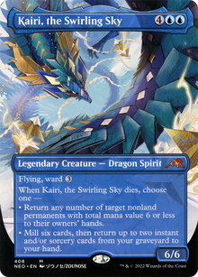 {R} Kairi, the Swirling Sky (Borderless Alternate Art) [Kamigawa: Neon Dynasty][NEO 408]