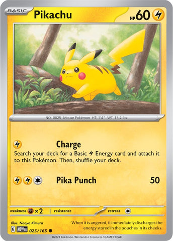 [PKM-C] Pikachu (025/165) [Scarlet & Violet: 151]