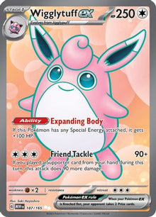 [PKM] Wigglytuff ex (187/165) [Scarlet & Violet: 151]