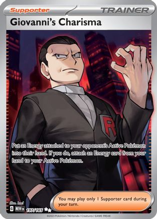 [PKM] Giovanni's Charisma (197/165) [Scarlet & Violet: 151]