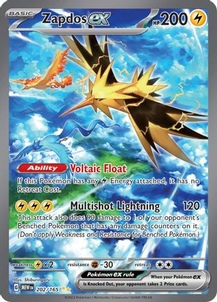 [PKM] Zapdos ex (202/165) [Scarlet & Violet: 151]