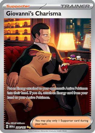 [PKM] Giovanni's Charisma (204/165) [Scarlet & Violet: 151]