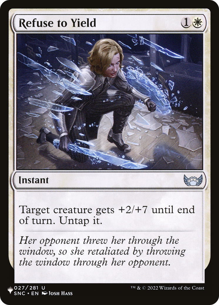 Refuse to Yield [LIST 027/281]