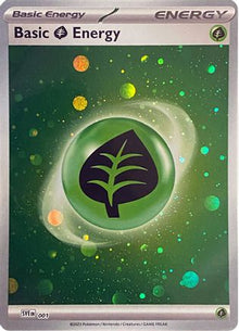 [PKM BE] Basic Grass Energy (Cosmos Holo) 1 - SV01 Scarlet & Violet Base Set Holofoil