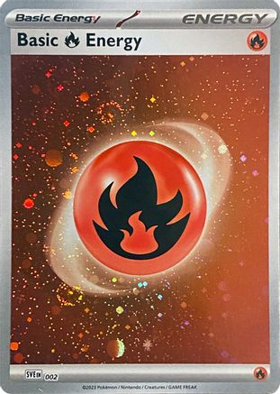 [PKM BE] Basic Fire Energy (Cosmos Holo) 2 - SV01 Scarlet & Violet Base Set Holofoil