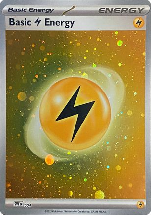 [PKM BE] Basic Lightning Energy (Cosmos Holo) 4 - SV01 Scarlet & Violet Base Set Holofoil