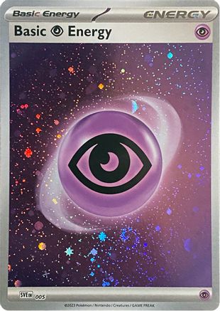 [PKM BE] Basic Psychic Energy (Cosmos Holo) 5 - SV01 Scarlet & Violet Base Set Holofoil