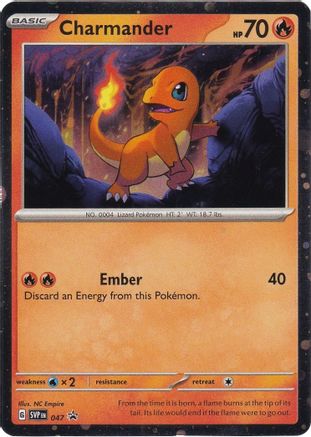 [PKM] Charmander (047) (Cosmos Holo) [Scarlet & Violet: Black Star Promos]