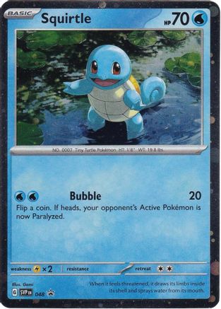 [PKM] Squirtle (048) (Cosmos Holo) [Scarlet & Violet: Black Star Promos]