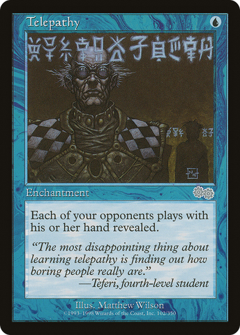 {C} Telepathy [Urza's Saga][USG 102]
