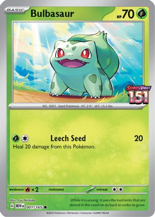 [PKM] Bulbasaur (001/165) (Best Buy Exclusive) [Scarlet & Violet: 151]