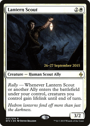 {R} Lantern Scout [Battle for Zendikar Prerelease Promos][PR BFZ 037]