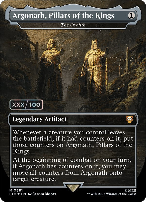 {R} Argonath, Pillars of the Kings - The Ozolith (Serialized) [The Lord of the Rings: Tales of Middle-Earth Commander][SR LTC 381]