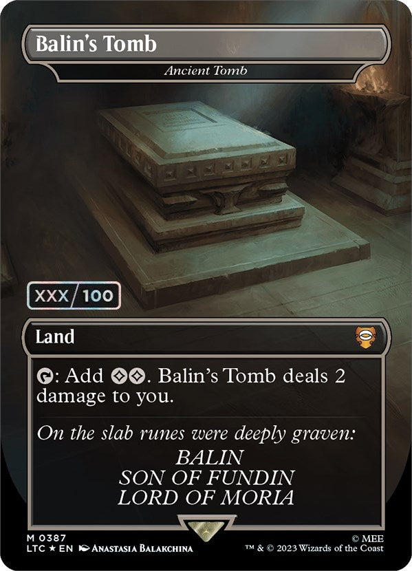 {R} Balin's Tomb - Ancient Tomb (Serialized) [The Lord of the Rings: Tales of Middle-Earth Commander][SR LTC 387]