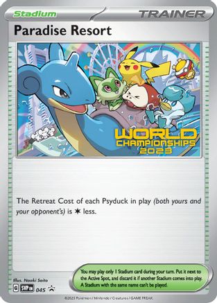 [PKM] Paradise Resort (045) (World Championships 2023) [Scarlet & Violet: Black Star Promos]