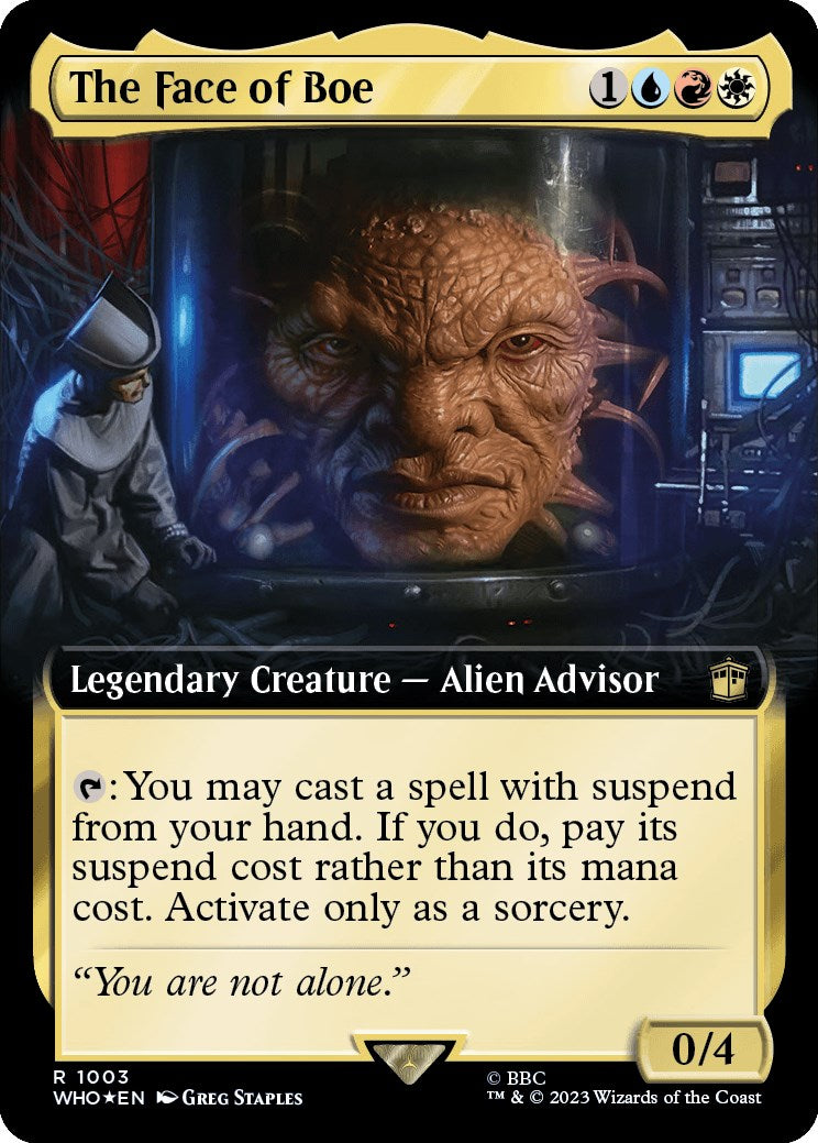 {R} The Face of Boe (Extended Art) (Surge Foil) [Doctor Who][WHO 1003]