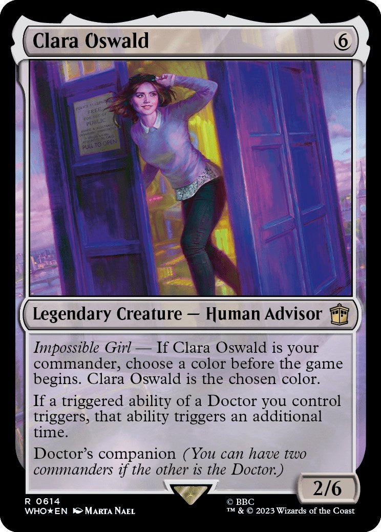 {R} Clara Oswald (Surge Foil) [Doctor Who][WHO 614]