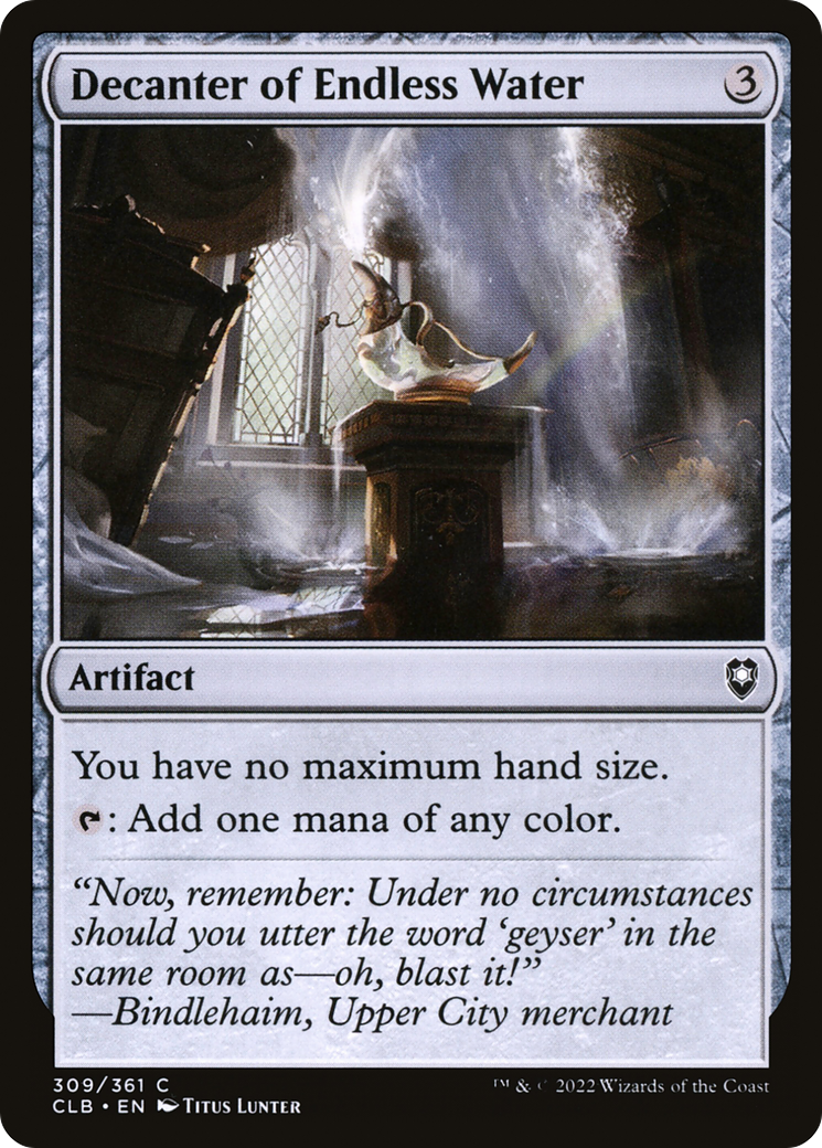 {C} Decanter of Endless Water [Commander Legends: Battle for Baldur's Gate][CLB 309]