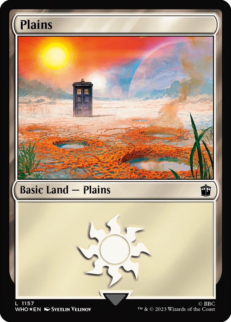 {B} Plains (1157) (Surge Foil) [Doctor Who][WHO 1157]