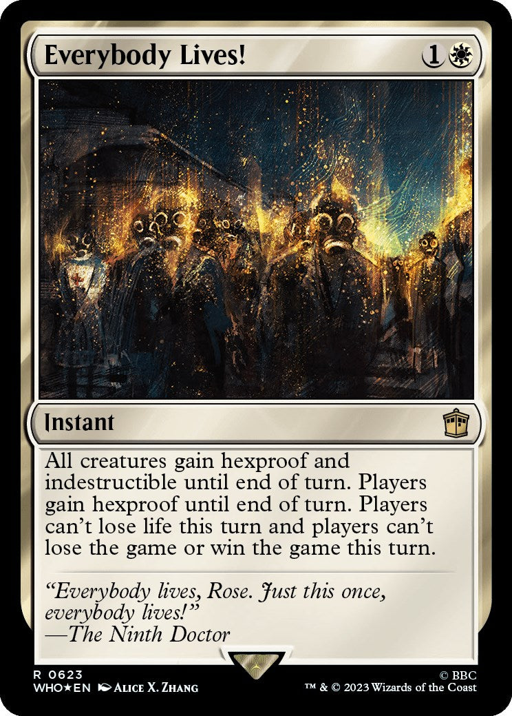 {R} Everybody Lives! (Surge Foil) [Doctor Who][WHO 623]