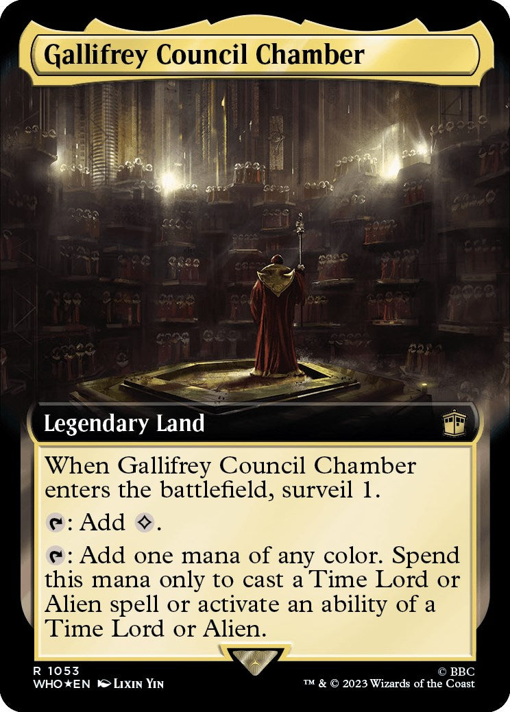 {R} Gallifrey Council Chamber (Extended Art) (Surge Foil) [Doctor Who][WHO 1053]