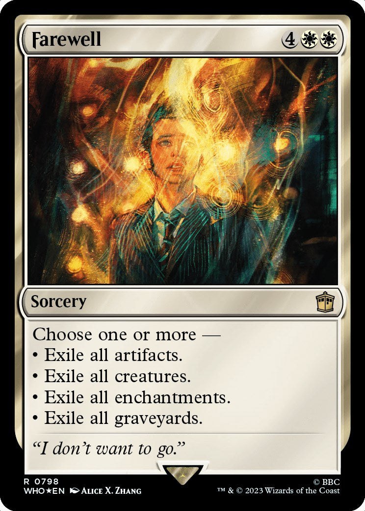{R} Farewell (Surge Foil) [Doctor Who][WHO 798]