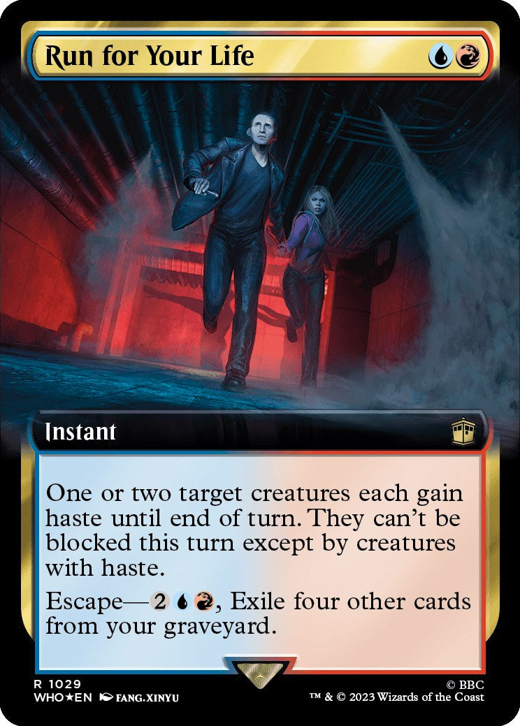 {R} Run for Your Life (Extended Art) (Surge Foil) [Doctor Who][WHO 1029]