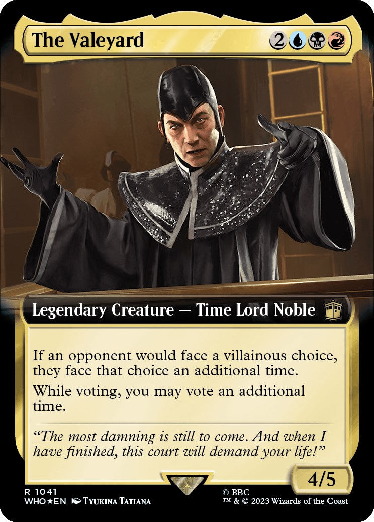 {R} The Valeyard (Extended Art) (Surge Foil) [Doctor Who][WHO 1041]