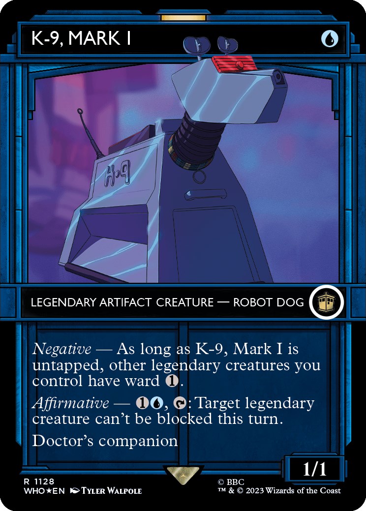 {R} K-9, Mark I (Showcase) (Surge Foil) [Doctor Who][WHO 1128]