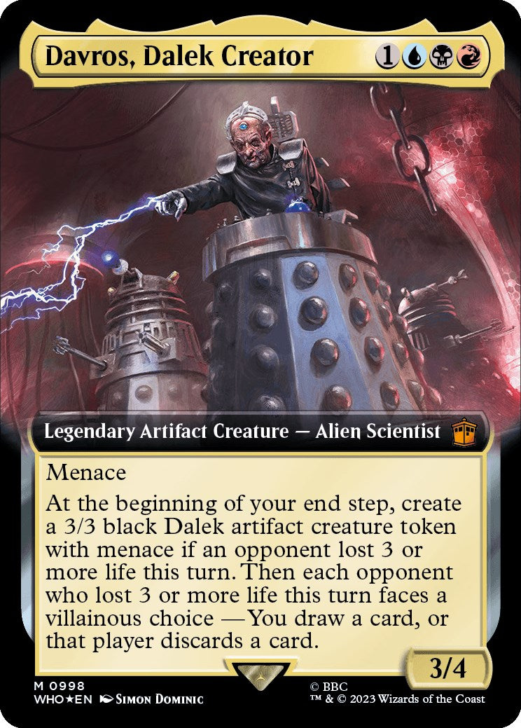 {R} Davros, Dalek Creator (Extended Art) (Surge Foil) [Doctor Who][WHO 998]