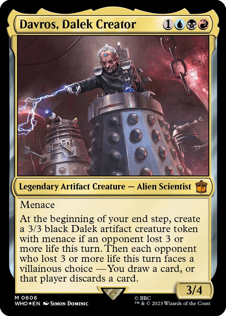 {R} Davros, Dalek Creator (Surge Foil) [Doctor Who][WHO 606]