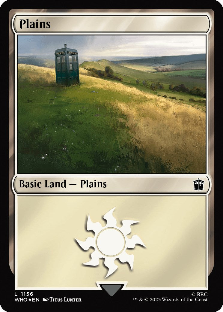 {B} Plains (1156) (Surge Foil) [Doctor Who][WHO 1156]