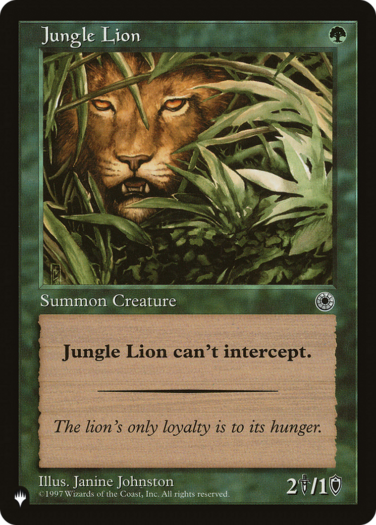 Jungle Lion [LIST ]