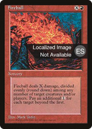 {F} Fireball [Fourth Edition (Foreign Black Border)][FBB 4ED 192]
