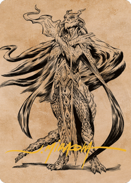 {A} Lozhan, Dragons' Legacy Art Card (Gold-Stamped Signature) [Commander Legends: Battle for Baldur's Gate Art Series][GS ACLB 069]