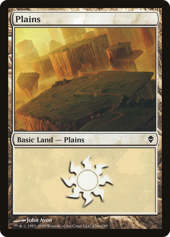 {B}[ZEN 230] Plains (230a) [Zendikar]